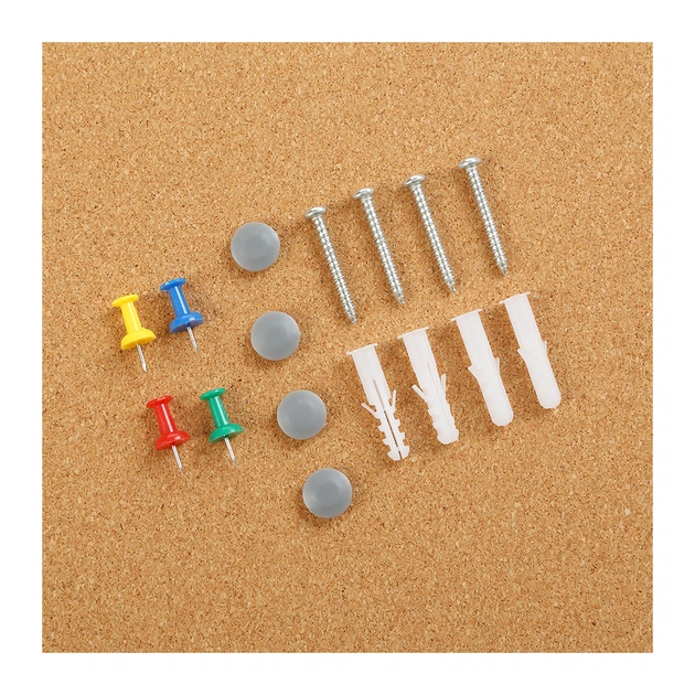 Офісна дошка Buromax коркова 75x100 см, алюмінієва рамка (BM.0050) - picture 4