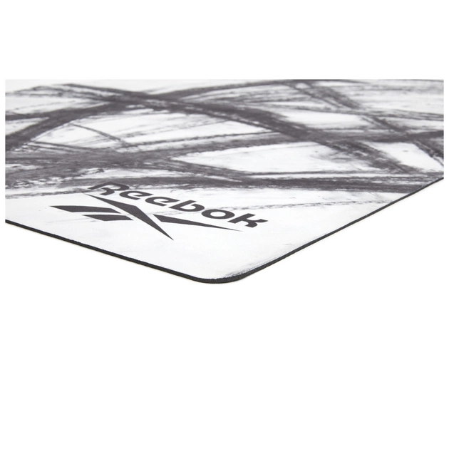 Килимок для йоги Reebok Natural Rubber Yoga Mat білий, сірий, мармур RAYG-11080OM (885652020923) - зображення 3