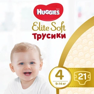 Підгузки Huggies Elite Soft Pants Розмір 4 (9-14 кг) 21 шт (5029053546971) зображення 1