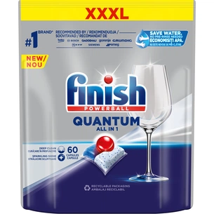 Таблетки для посудомийних машин Finish Quantum All in 1 60 шт. (4002448144595/5908252004881) зображення 1
