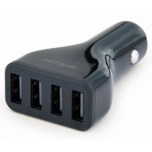 Зарядний пристрій EnerGenie USB 4.8A (EG-U4C4A-CAR-01) зображення 1