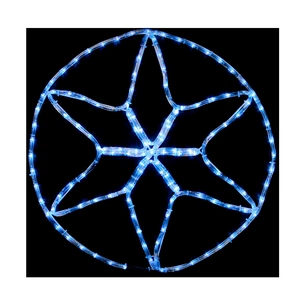 Гірлянда Delux Motif flash Star 60 х 60 см білий IP44 EN (90012983) зображення 1