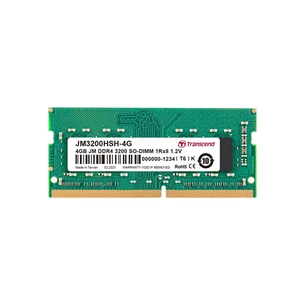 Модуль пам'яті для ноутбука SoDIMM DDR4 4GB 3200 MHz Transcend (JM3200HSH-4G) зображення 1