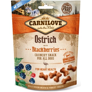 Ласощі для собак Carnilove Crunchy Snack зі страусом, ожиною та м'ясом 200 г (8595602527274) зображення 1