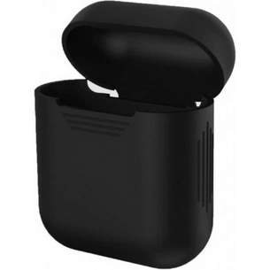 Чохол для навушників MakeFuture Apple AirPods Silicone Black (MCL-AA1/2BK) зображення 1
