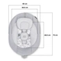 Крісло-гойдалка Kinderkraft Luli Gray (5902533915668) - зменшене зображення 8