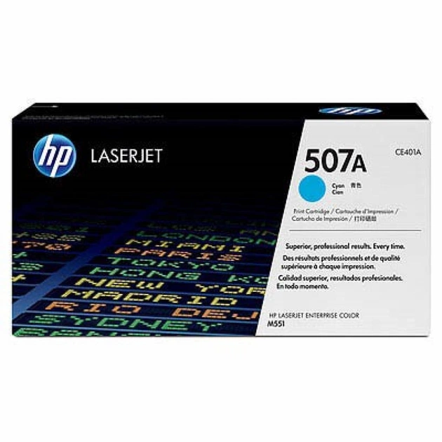 Картридж HP CLJ 507A cyan, для Enterprise 500 Color M551 (CE401A) - зображення 1