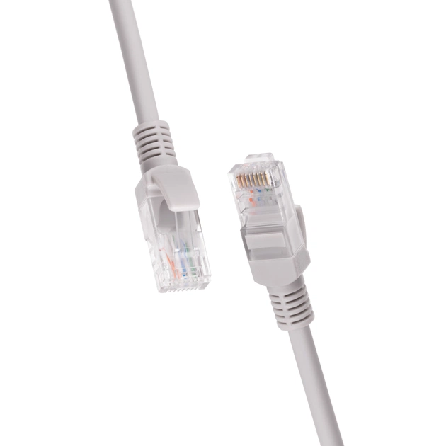 Патч-корд 2м UTP Cat 6A CU 26AWG 7/0.16 LSZH grey 2E (2E-PC6CU-UTP2LSZH-GRY) - зображення 4