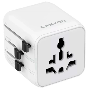 Перехідник Canyon Travel Adapter OnTour One EU/UK/US/AUS White (CNS-TA1005W) зображення 1