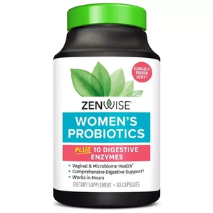 Пробіотики Zenwise Пробіотики для жінок, 1 млрд КУО, Women's Probiotics, 60 капсул (ZNW72031) зображення 1