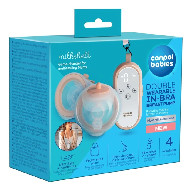 Молоковідсмоктувач Canpol babies подвійний мобільний MilkShell (20/106) - picture 5