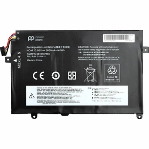 Акумулятор до ноутбука PowerPlant LENOVO Thinkpad E470 (01AV411) 10.95V 3650mAh (NB480883) зображення 1