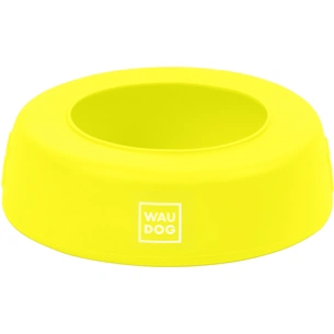 Посуд для собак WAUDOG Silicone Миска-непроливайка 1 л жовта (50798) зображення 1