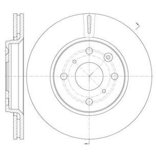 Гальмівний диск REMSA 61003.10 зображення 1