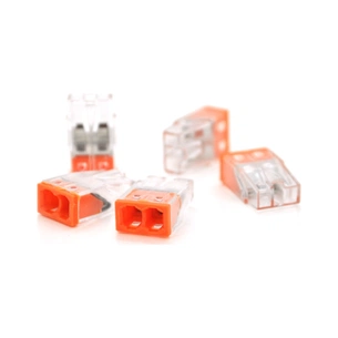 З'єднувач кабелю 2-pin самозажимна аналог WAGO К773-202, 50штпак Voltronic (K773-202/50) picture 1