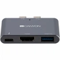 Порт-реплікатор Canyon Docking Station with 3 ports, Thunderbolt 3, Input 100-240V (CNS-TDS01DG) - зменшене зображення 2