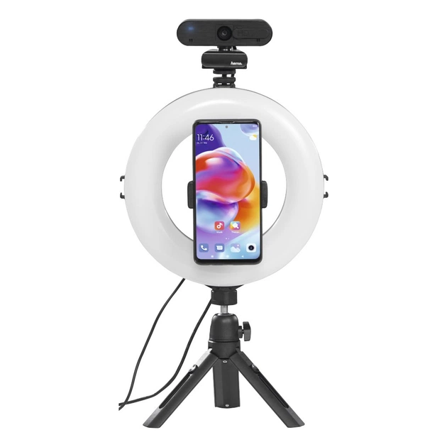 Набір блогера Hama Smartphone Tripod Smart-80 V2, 9.5cм, Bluetooth, LED ring (00004657) - picture 7