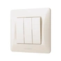 Вимикач Videx BINERA 3кл кремовий (VF-BNSW3-CR) - зменшене зображення 1