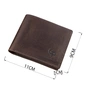 Портмоне Grande Pelle Темно-Коричневе (11227) - зменшене зображення 3