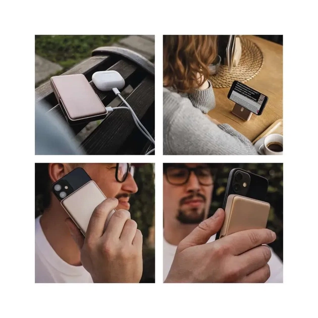 Батарея універсальна EMOS 10000mAh, MagSafe, 20W, pink (B0552RG) - зображення 12