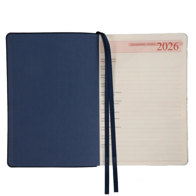 Тижневик Leo planner А5 датований 2026 "Leader", м‘який, синій, 368 сторінок (252689) - зображення 5