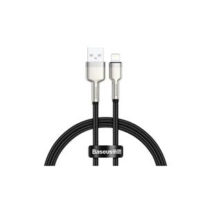 Дата кабель USB 2.0 AM to Lightning 0.25m 2.4A Cafule Series Meta black Baseus (CALJK-01) изображение 1