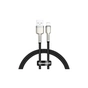 Дата кабель USB 2.0 AM to Lightning 0.25m 2.4A Cafule Series Meta black Baseus (CALJK-01) - зменшене зображення 1