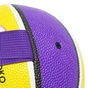 Іграшка для собак MISOKO&CO М'яч надувний у формі баскетбольного м'яча фіолетовий з жовтим 15 см (KINMSK70115) - уменьшенное изображение 3