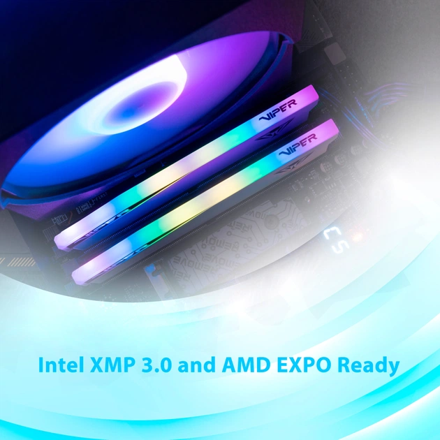 Модуль пам'яті для комп'ютера DDR5 32GB (2x16GB) 7000 MHz Viper Elite 5 RGB Patriot (PVER532G70C32KW) - зображення 10