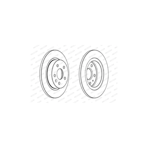 Гальмівний диск FERODO DDF1872C зображення 1