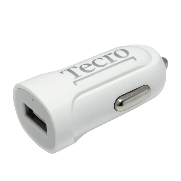 Автомобильное зарядное устройство Tecro (1USBх2.1A) White (TCR-0121AW) - изображение 1