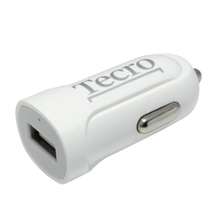 Автомобільний зарядний пристрій Tecro (1USBх2.1A) White (TCR-0121AW) зображення 1