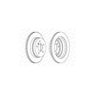 Гальмівний диск FERODO DDF1697C зображення 1