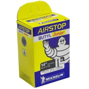 Велосипедна камера Michelin I4 AIRSTOP, місто 14"x1.75 - 16"x1.3/8 (37/47X288/305) ST (32337) зображення 1