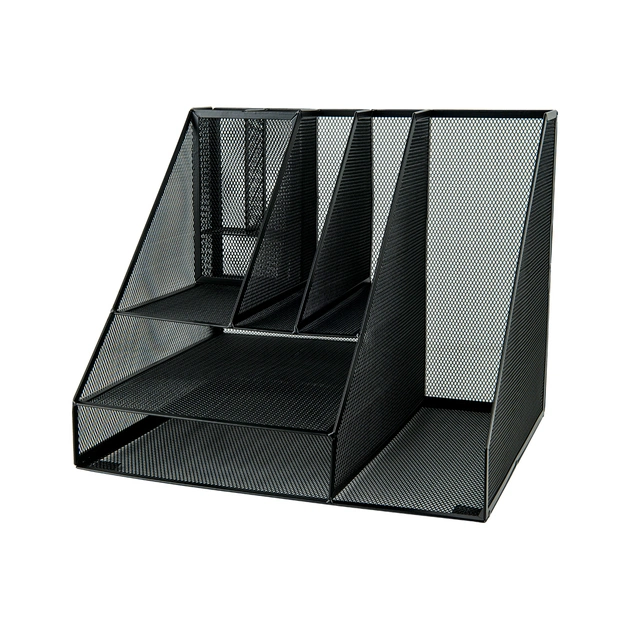 Настільний набір Axent підставка-органайзер мультифункціональна 345x290x290 мм металева чорний (2127-01-A) - picture 1