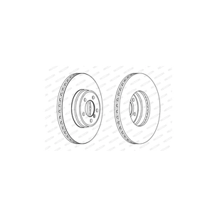 Гальмівний диск FERODO DDF1411C-1 зображення 1