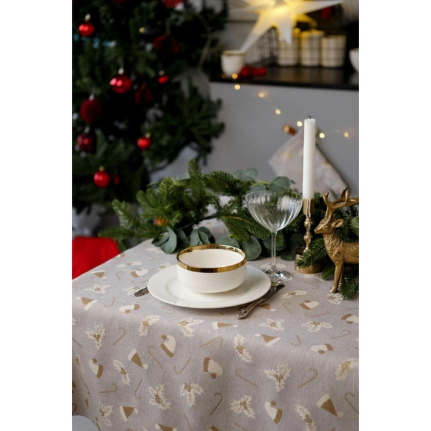 Скатертина Прованс Шапочки на бежевому 136х180 см (036551) - picture 3