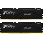 Модуль пам'яті для комп'ютера DDR5 16GB (2x8GB) 5200 MHz FURY Beast Black Kingston Fury (ex.HyperX) (KF552C40BBK2-16) - зменшене зображення 1