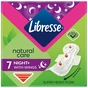 Гігієнічні прокладки Libresse Natural Care Night 7 шт. (7322540611236) - зменшене зображення 1