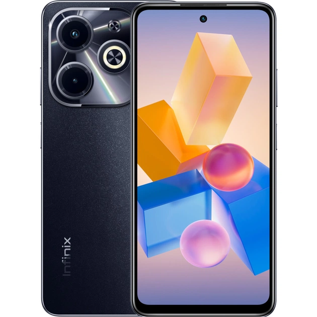 Мобільний телефон Infinix Hot 40i 8/256Gb NFC Starlit Black (4894947012884) - изображение 1