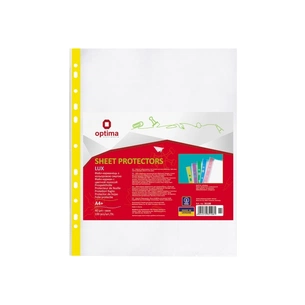 Файл Optima А4+ 40 мкм глянсових з з жовтою стрічкою, 100 штук (O35108-05) изображение 1