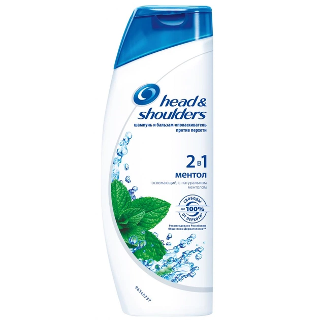 Шампунь Head & Shoulders проти лупи Ментол 600 мл (4015600778460) - зображення 1