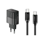 Зарядний пристрій Essager USB-C PD30W + cable USB-C to USB-C 60W black (E30JSB1-SYTT1-T) - зменшене зображення 1