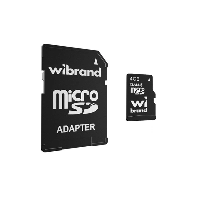Карта памяти Wibrand 4GB microSD class 4 (WICDC4/4GB-A) - изображение 1
