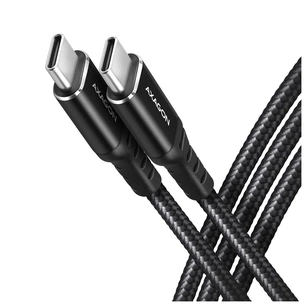 Дата кабель USB-C to USB-C 3.0m v3.2 Gen 1 PD 60W 3A black AXAGON (BUCM3-CM30AB) изображение 1