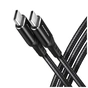 Дата кабель USB-C to USB-C 3.0m v3.2 Gen 1 PD 60W 3A black AXAGON (BUCM3-CM30AB) - уменьшенное изображение 1