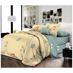 Постільна білизна MirSon Бязь Premium 17-0421 Music King Size (2200002949576) зображення 1