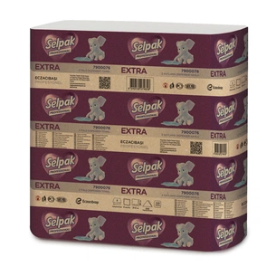 Паперові рушники Selpak Professional Extra Z-складання 2 шари 200 аркушів (8690530279858) зображення 1