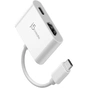 Перехідник USB-C M to HDMI F + USB-C F PD100W white J5create (JCA152-N) - зменшене зображення 3