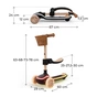 Самокат Kinderkraft 2-в-1 Raket Up Beige (KRRAUP00BEG0000) (5902533930975) - зменшене зображення 5
